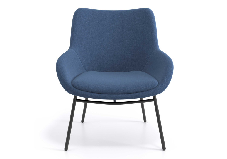 sillon para sala de espera azul capri 4
