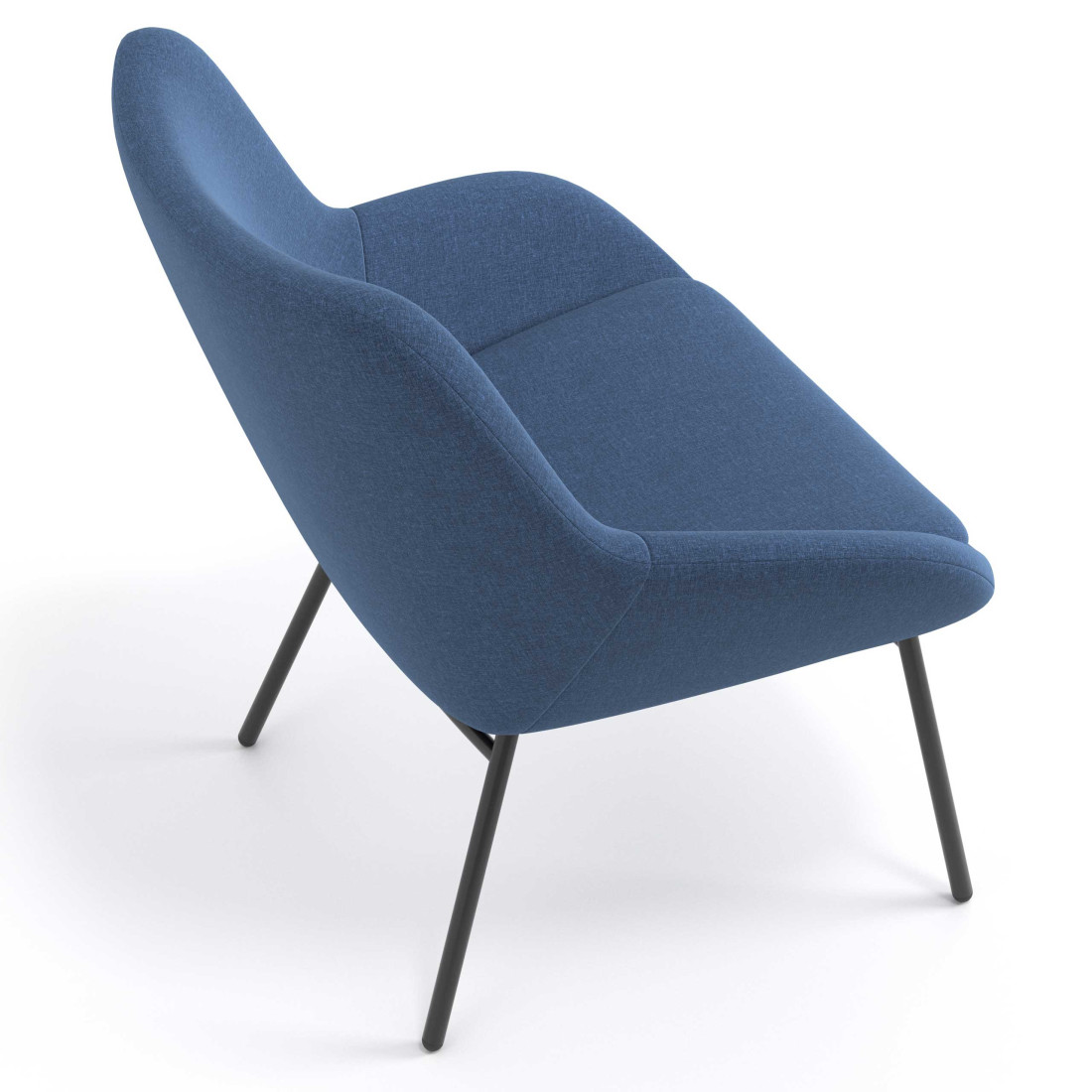 sillon para sala de espera azul capri 6