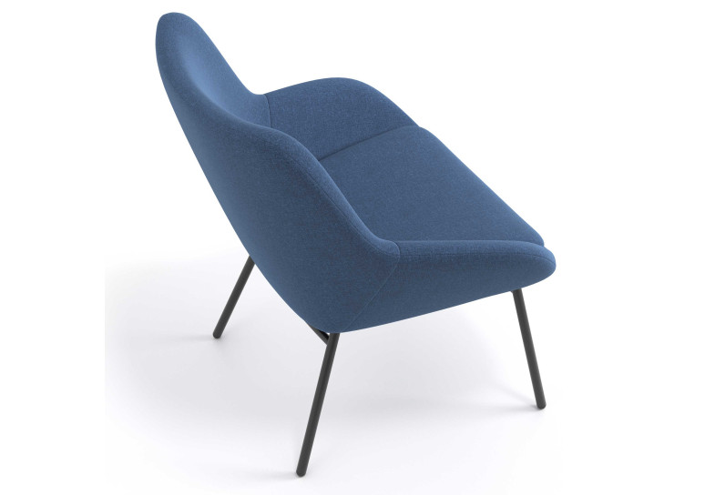 sillon para sala de espera azul capri 6