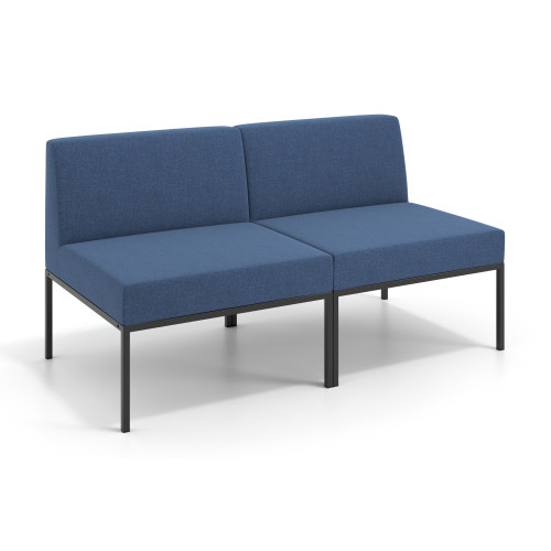 Sofa de Espera Pylos 2 asientos - AZUL