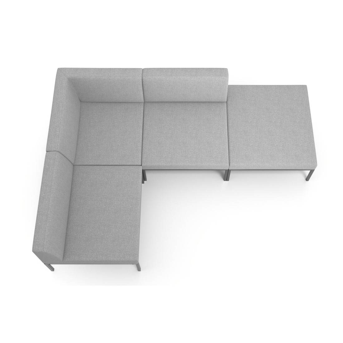 sofa para oficina gris pylos 5
