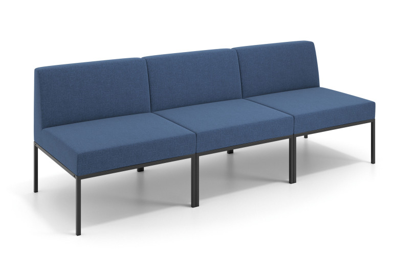 Sofa de Espera Pylos 3 asientos - AZUL
