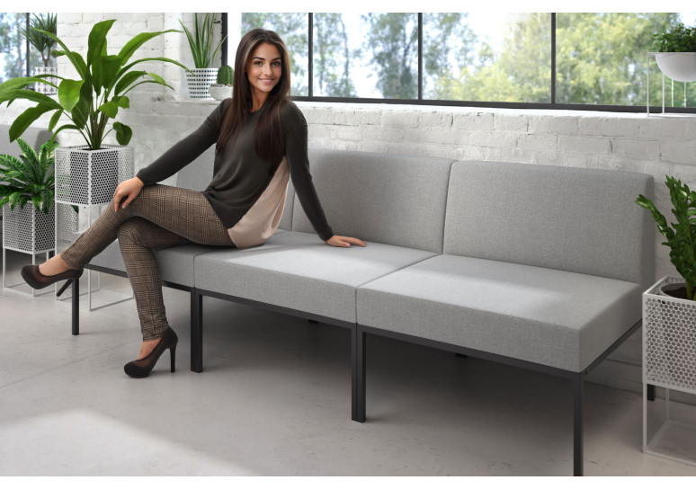 sofa para oficina gris pylos 2