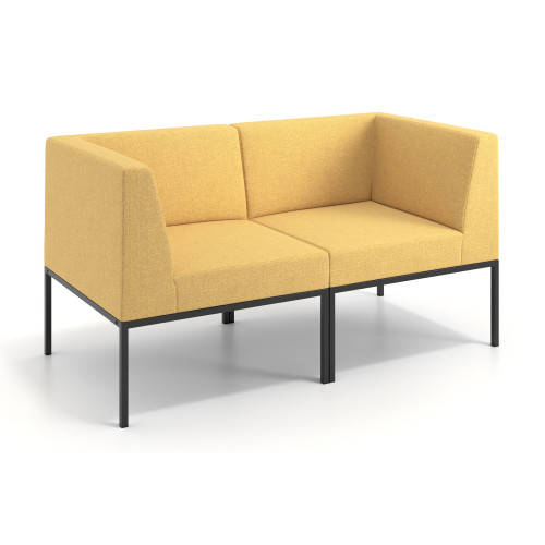 Sofa de Espera Pylos 2 asientos con brazo - Amarillo