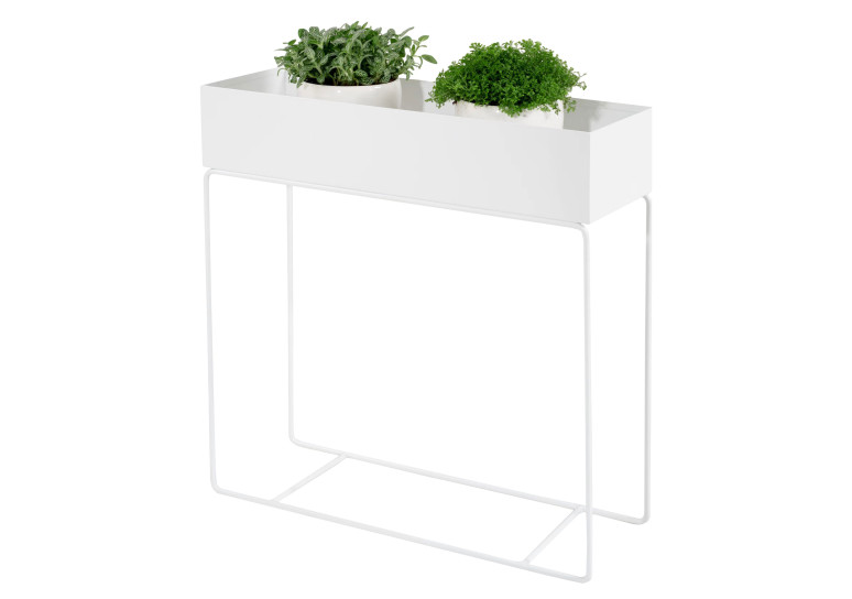 Jardinera para plantas doble - BLANCO
