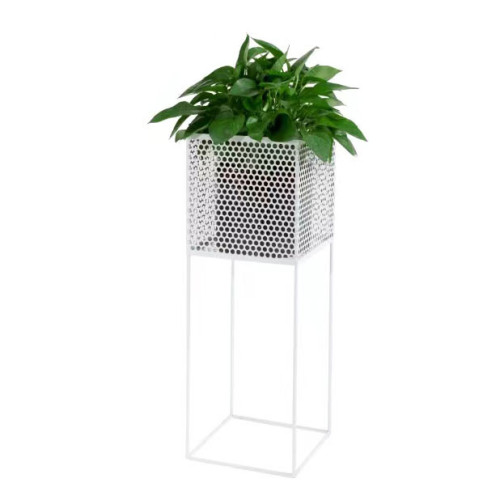 Jardinera para plantas individual altura 71cm - BLANCO