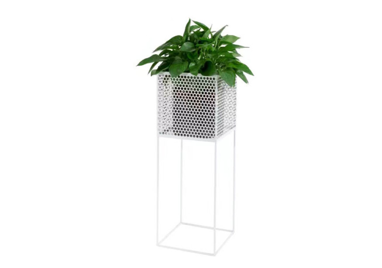 Jardinera para plantas individual altura 71cm - BLANCO