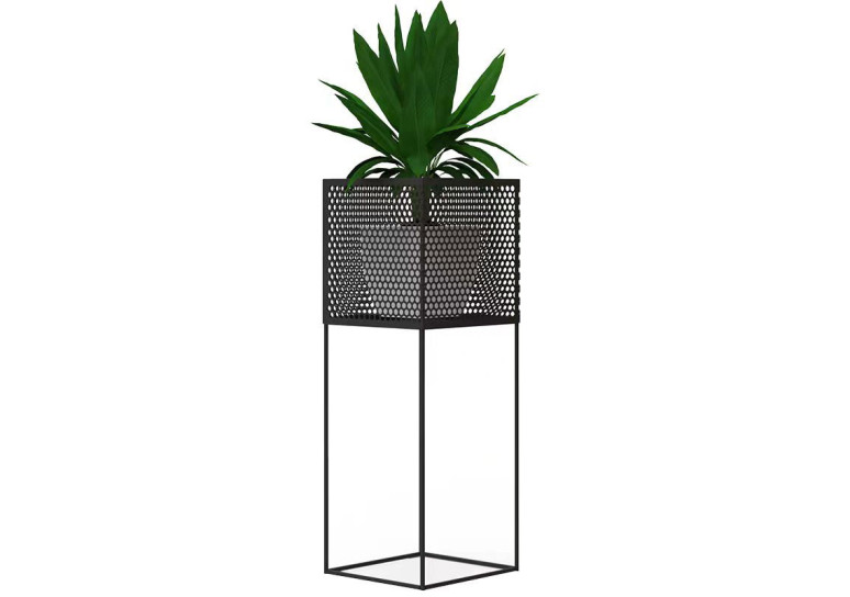 Jardinera para plantas individual altura 71cm - negro