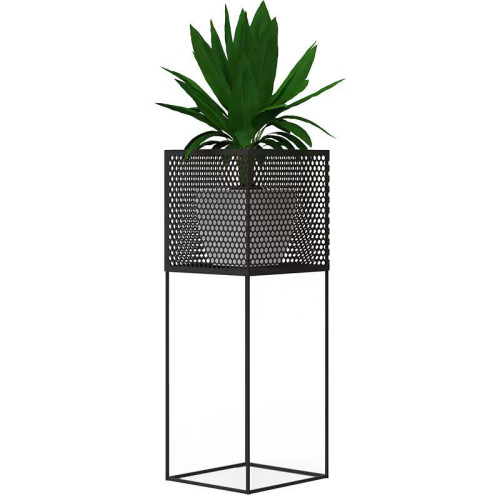 Jardinera para plantas individual altura 71cm - NEGRO