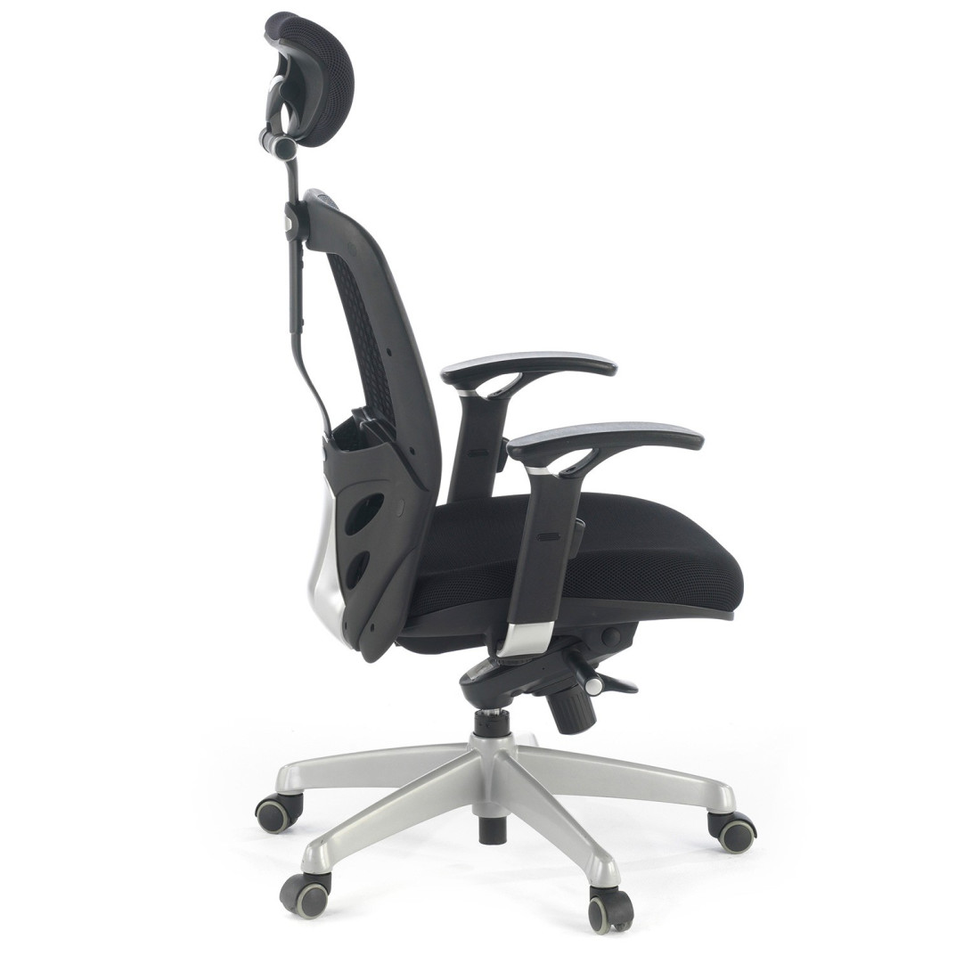 silla ergonomica negro madonna con reposacabezas 5