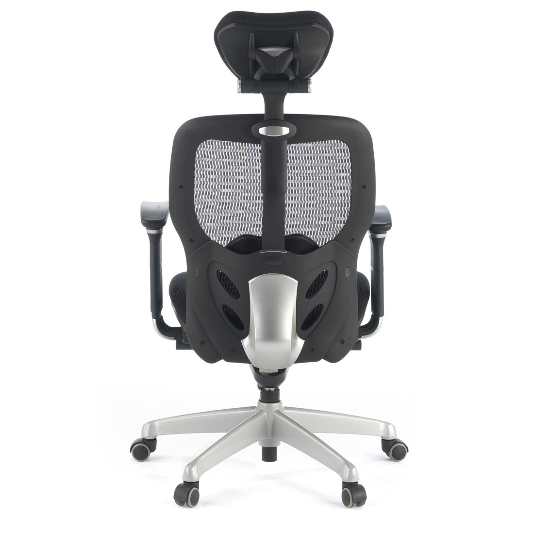 silla ergonomica negro madonna con reposacabezas 6
