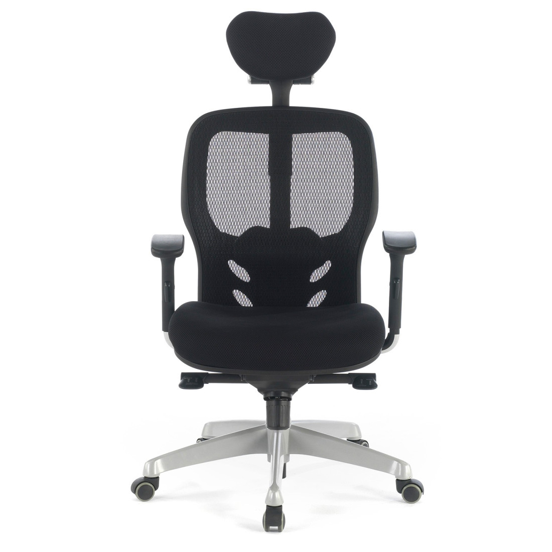 silla ergonomica negro madonna con reposacabezas 4