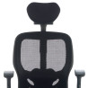 silla ergonomica negro madonna con reposacabezas 7