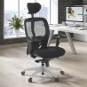 silla ergonomica negro madonna con reposacabezas 2