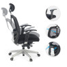 silla ergonomica negro madonna con reposacabezas 3