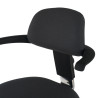 taburete de oficina negro taburete erghos 7