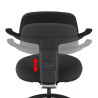 taburete de oficina negro taburete erghos 8