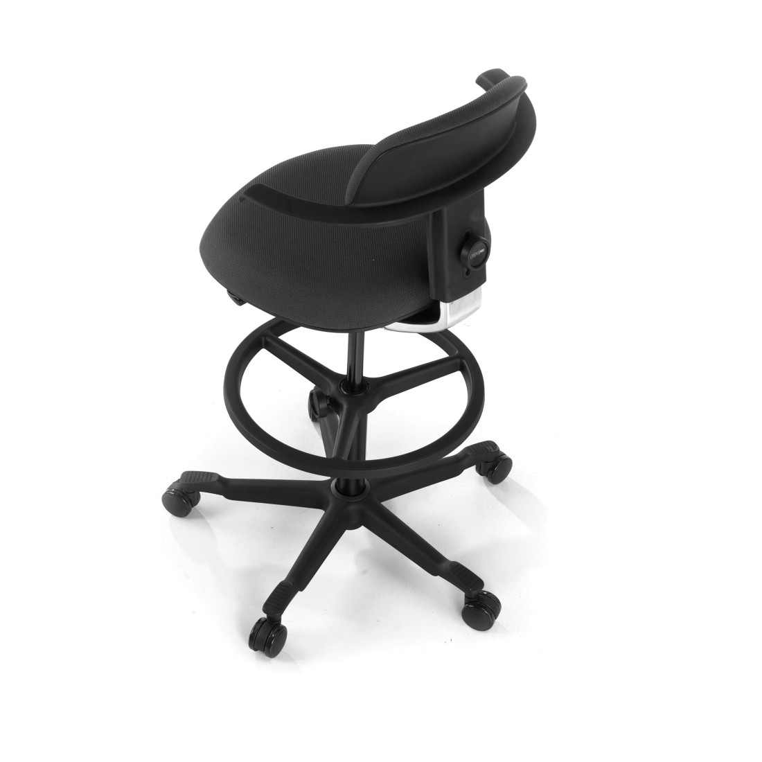 taburete de oficina negro taburete erghos 9