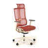 Combinacion Silla de oficina Ghost white, reposacabezas, brazos 3D red - azul