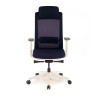 silla giratoria azul reflect estructura blanca tela 4