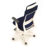 silla giratoria azul reflect estructura blanca tela 7
