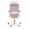 silla giratoria gris reflect estructura blanca tela 5