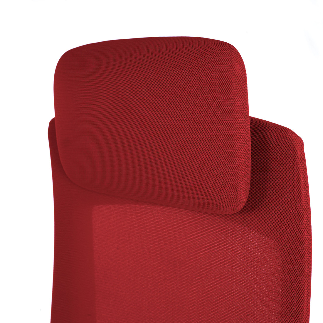 silla giratoria rojo reflect estructura blanca tela 8