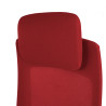 silla giratoria rojo reflect estructura blanca tela 8