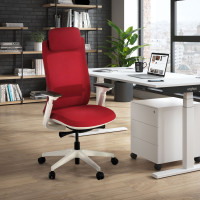 Silla Ergonómica de Oficina Reflect white - ROJO Second image