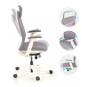 silla giratoria gris reflect estructura blanca tela 3