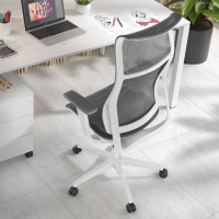 Silla de oficina Phantom white, sincro, red - gris Second image