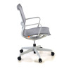 silla giratoria gris ice estructura negra malla 7
