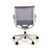 silla giratoria gris ice estructura negra malla 8