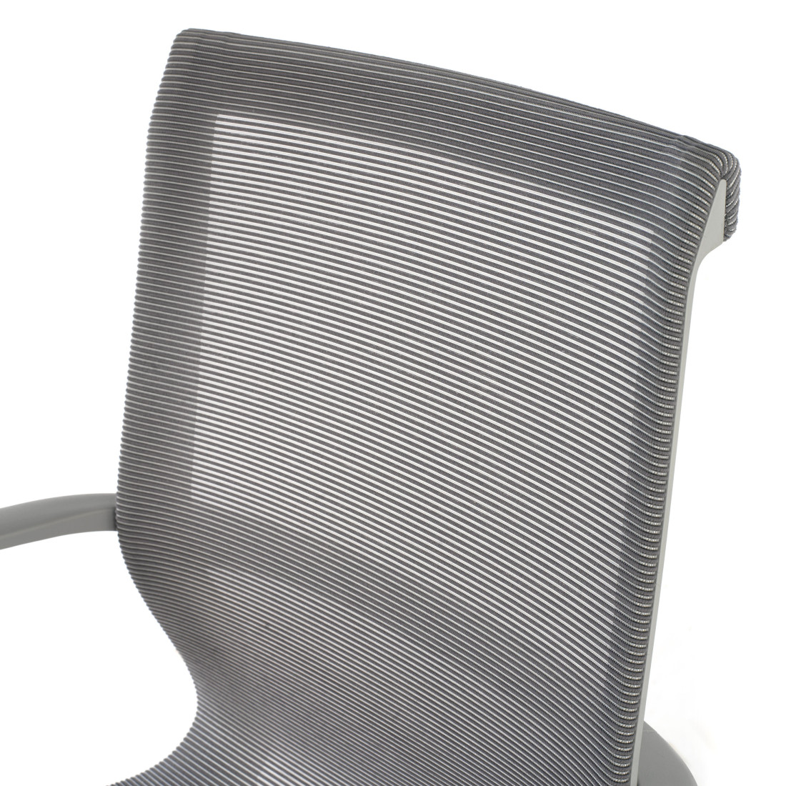 silla giratoria gris ice estructura negra malla 4