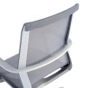 silla giratoria gris ice estructura negra malla 5