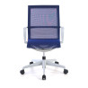 silla giratoria azul ice estructura negra malla 3
