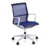 Silla de oficina giratoria Ice white red - AZUL