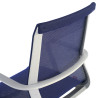 silla giratoria azul ice estructura negra malla 5