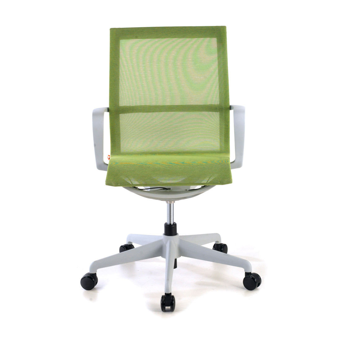 silla giratoria verde ice estructura negra malla 3