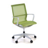 Silla de oficina giratoria Ice white red - VERDE