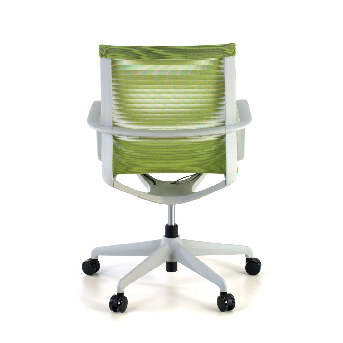 silla giratoria verde ice estructura negra malla 8