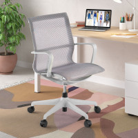 Silla de oficina giratoria Ice white red - gris Second image