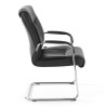 silla confidente negro bahia patin piel sintetica 4