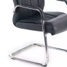 silla confidente negro bahia patin piel sintetica 7