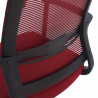 silla confidente rojo diva malla 5