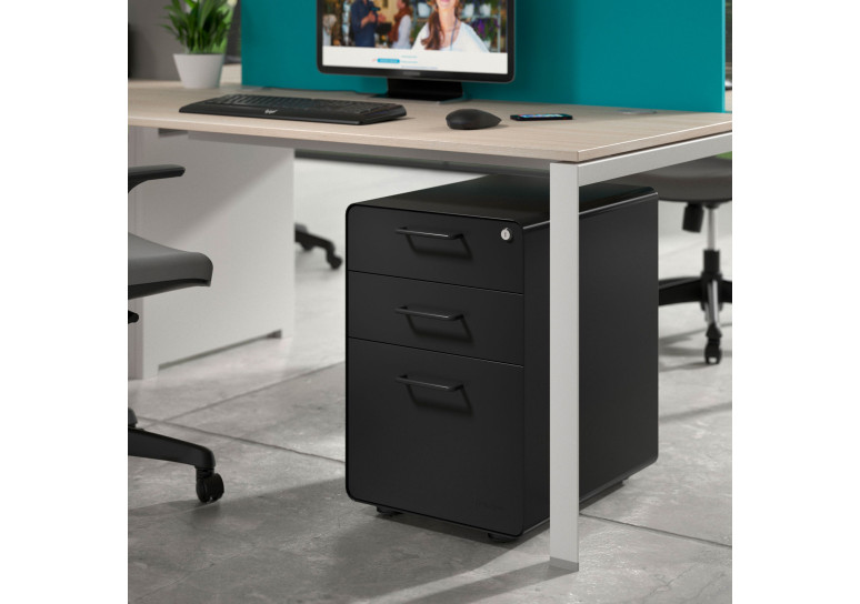cajonera de escritorio negro apple 2