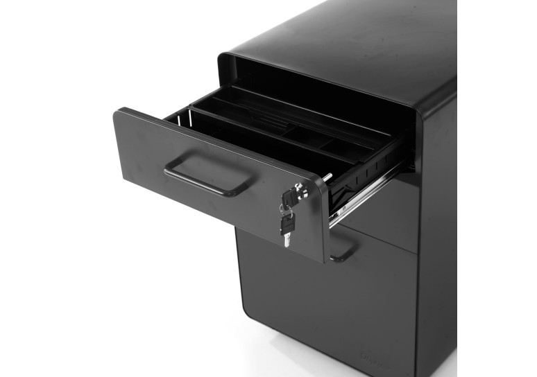 cajonera de escritorio negro apple 3