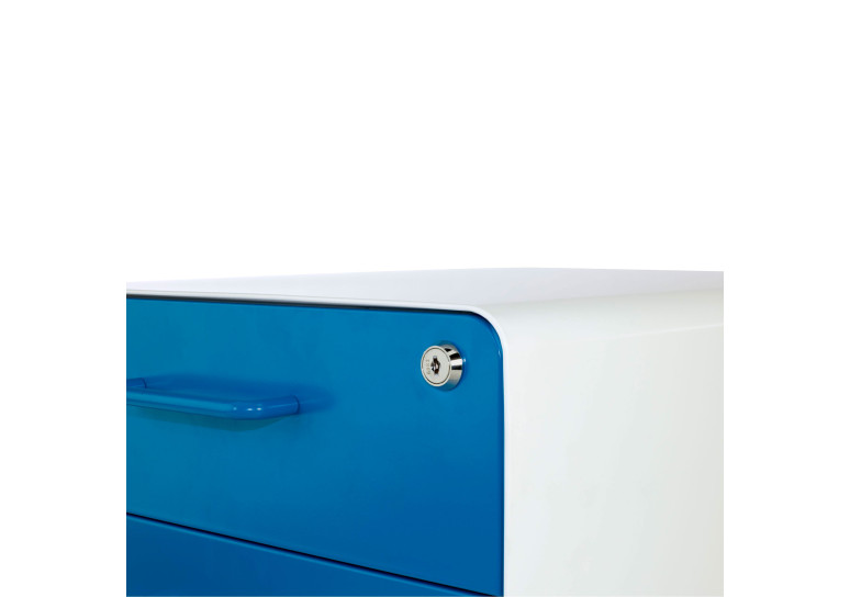 cajonera de escritorio azul apple 8