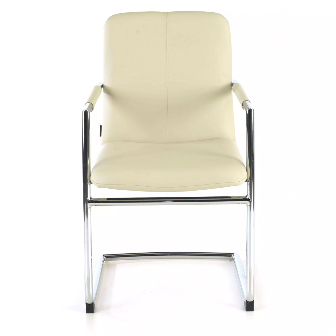 silla confidente beige oslo piel sintetica 3