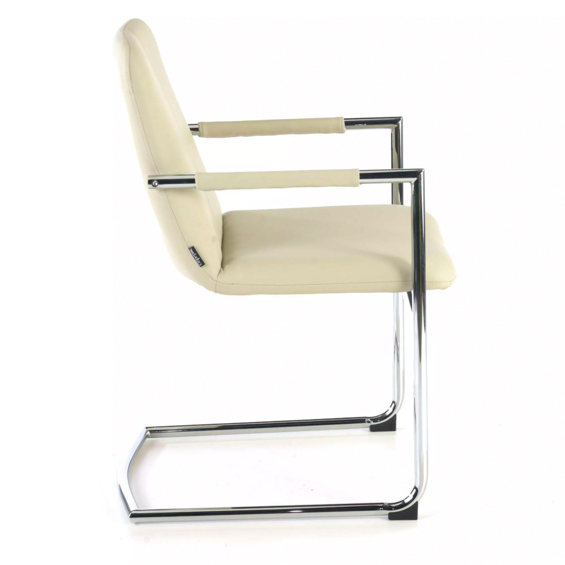 silla confidente beige oslo piel sintetica 7